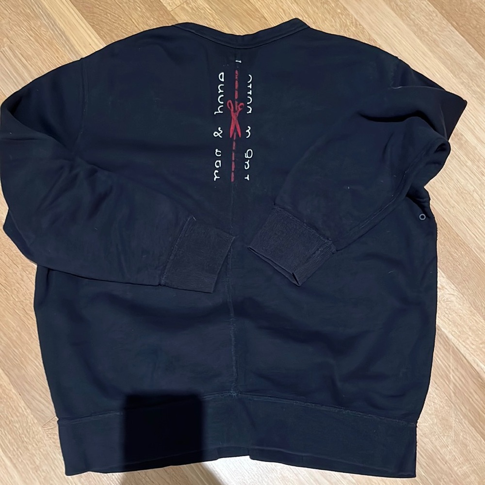 Rag&bone Black Sweatshirt Crew Neck